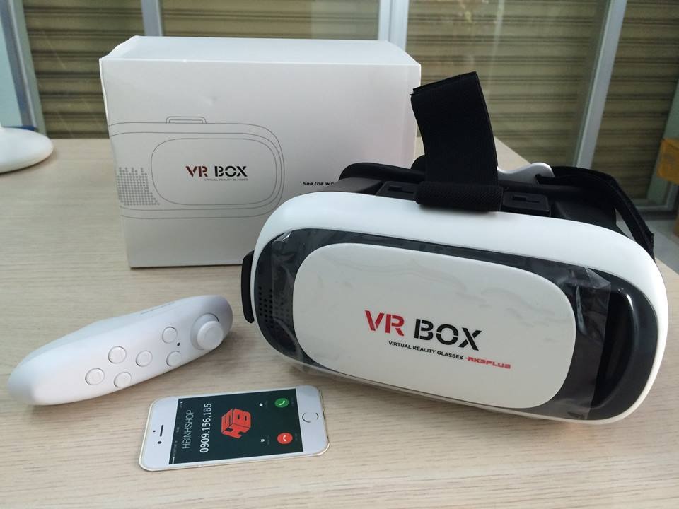 Kính thực tế ảo  VR BOX 2 và Tay cầm chơi Game Bluetooth VR Case - 4