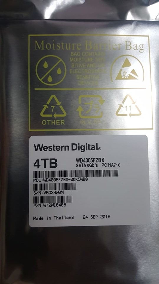 Bán vài em HDD từ 1TB đến 8TB hiệu WD, Toshiba.
